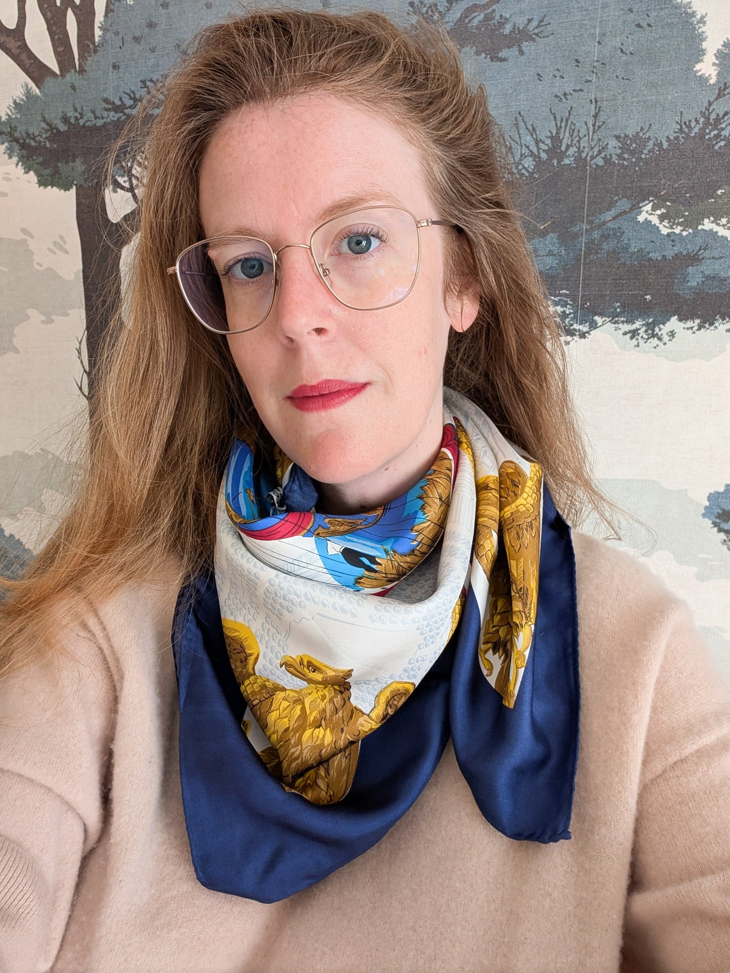 Foulard en soie Montgolfière