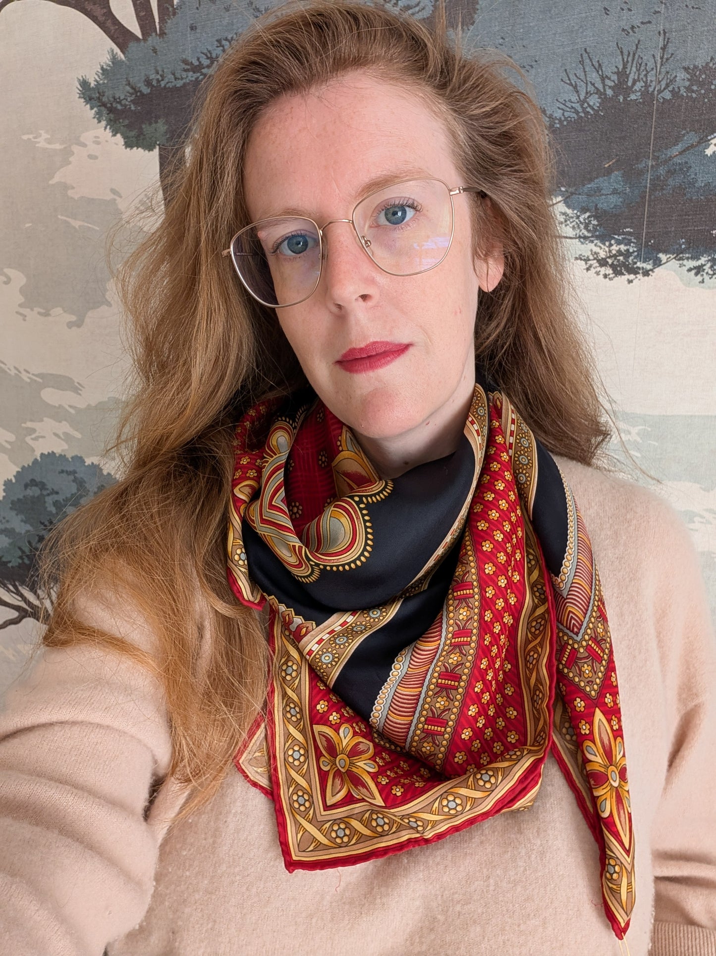 Foulard en soie Lancel