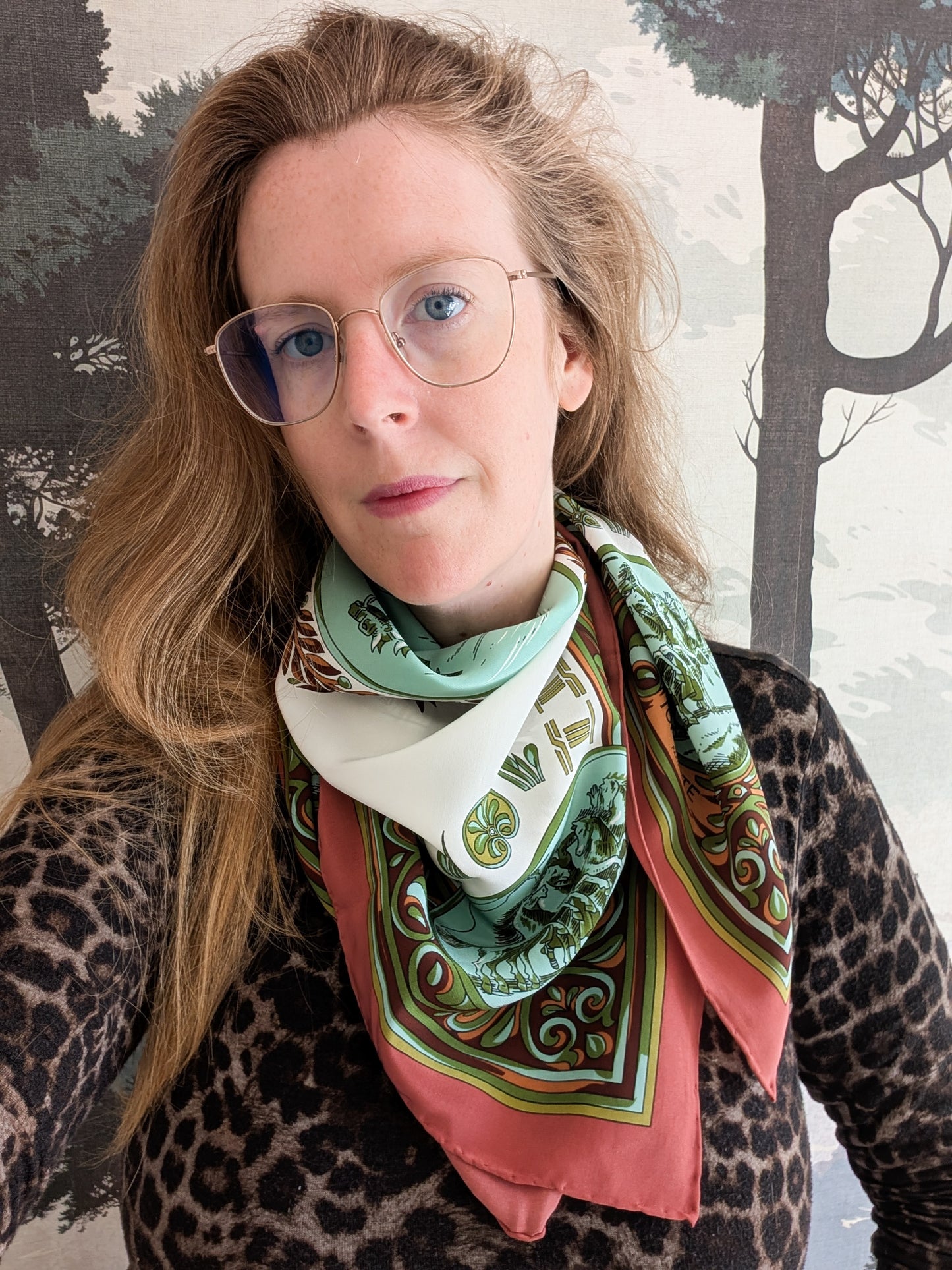 Foulard en soie Torrente