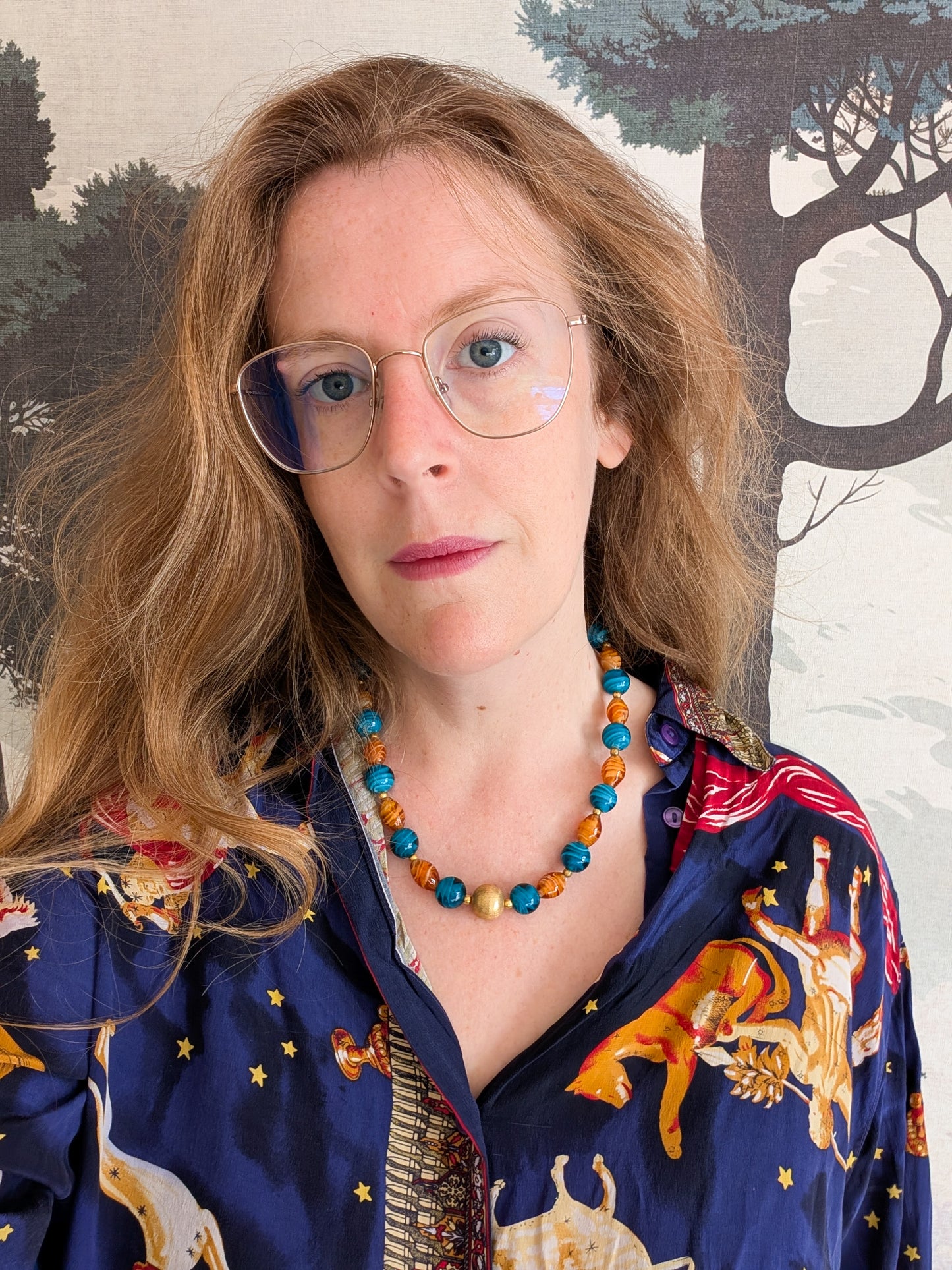 Collier en verre de Murano