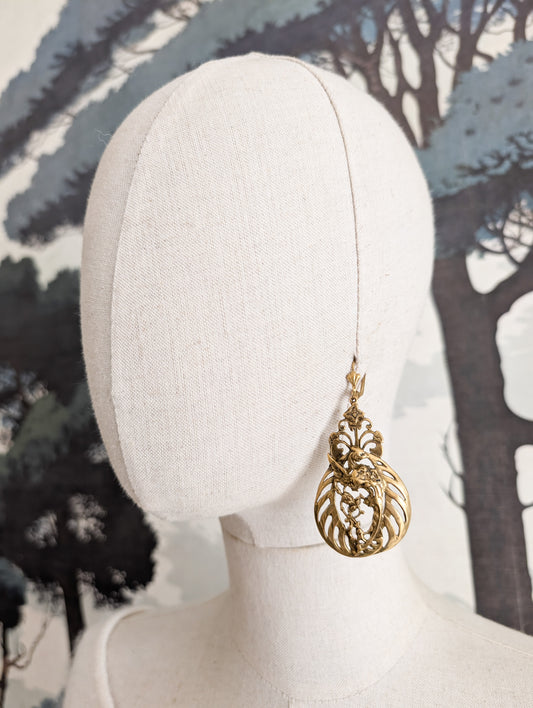 Grandes boucles style Art Nouveau