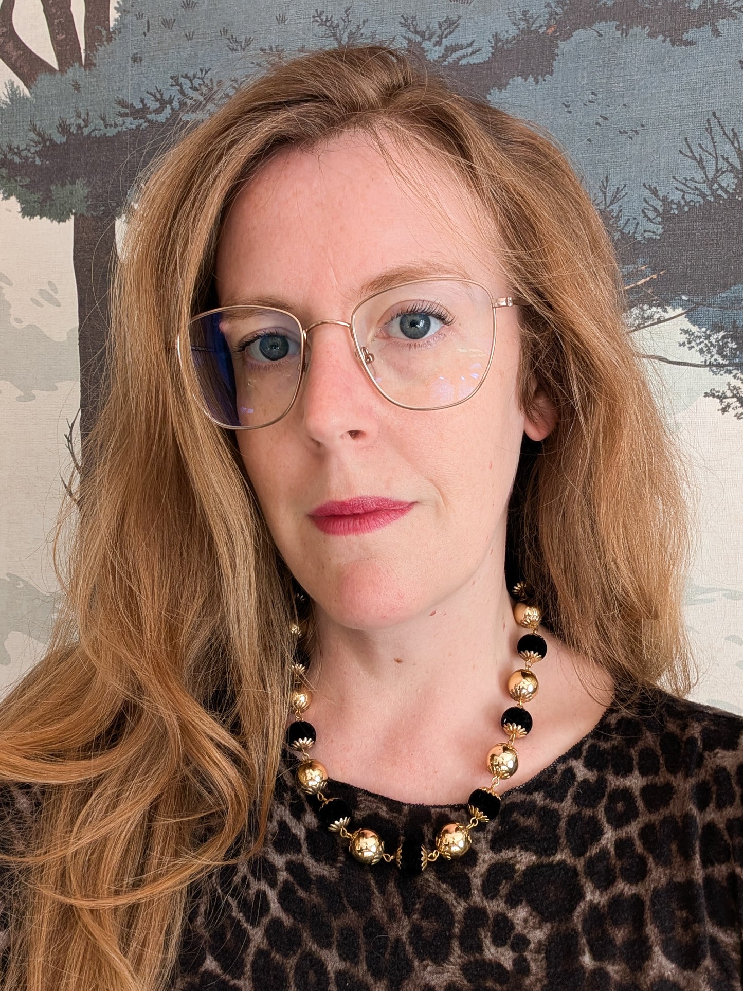 Collier de perles velours