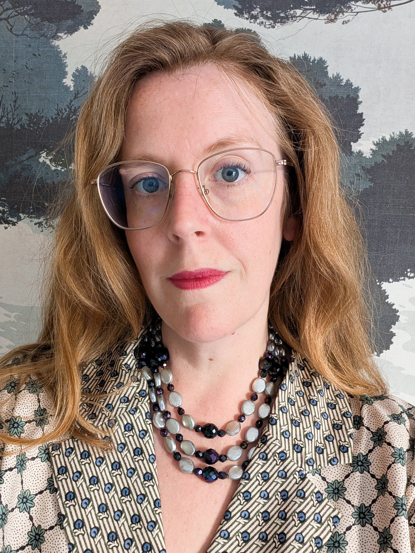 Collier en verre 60's