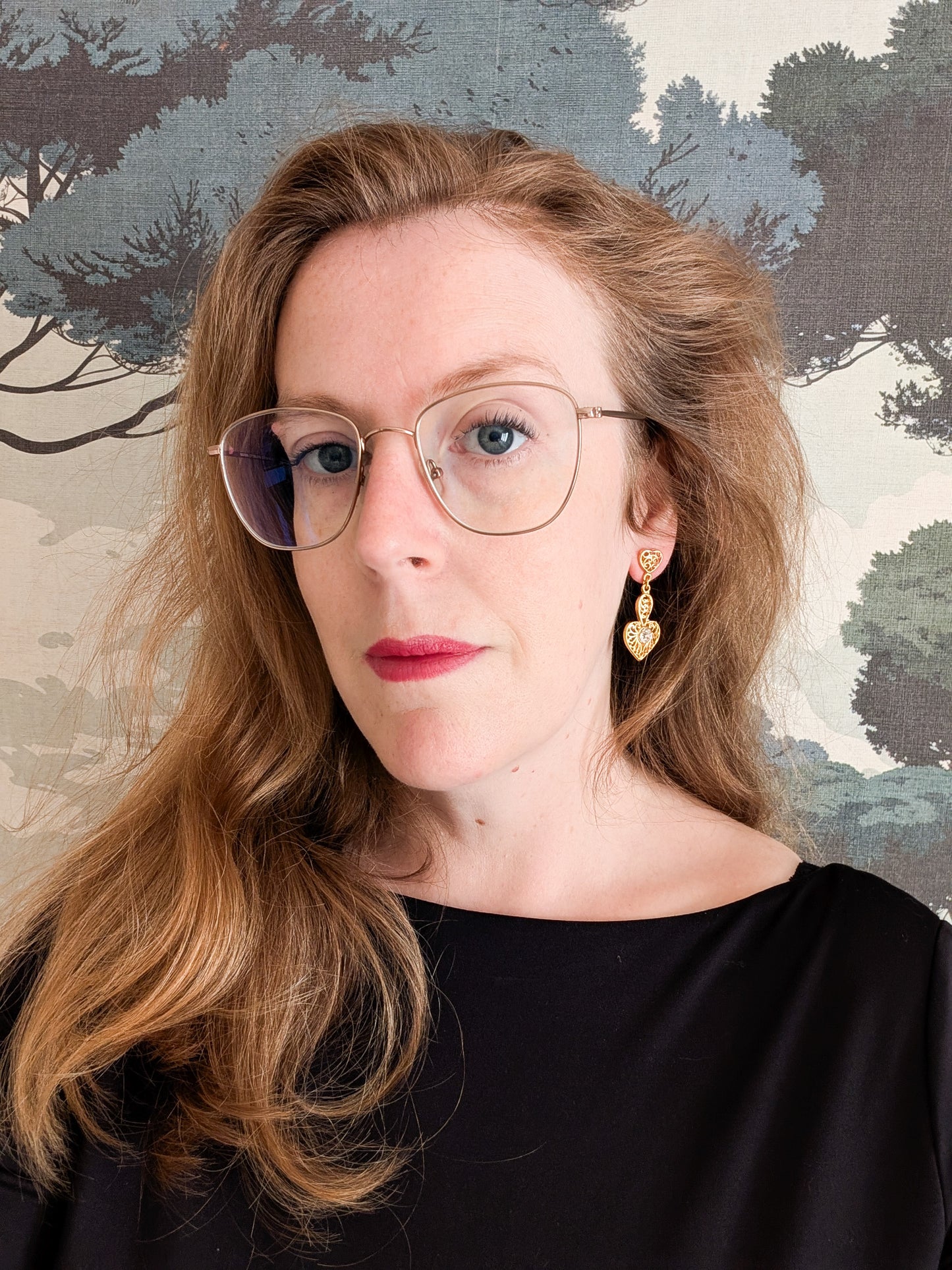 Boucles coeur oreilles percées