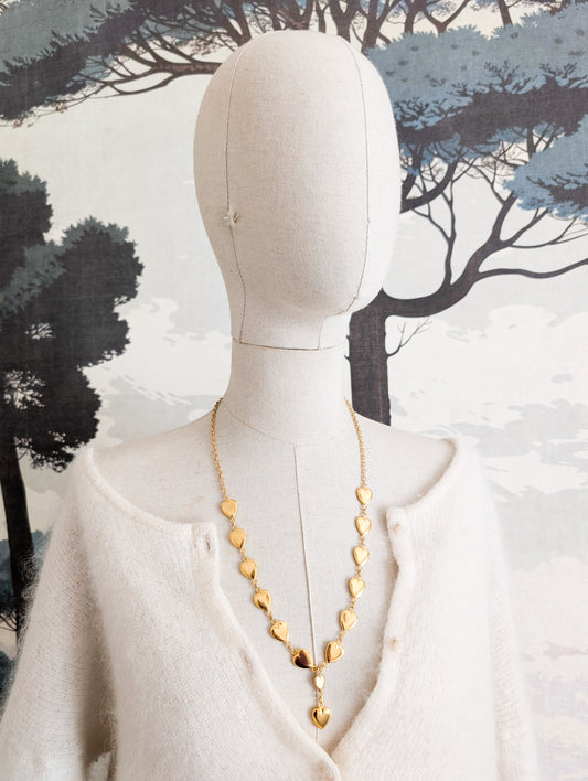 Long collier coeurs Corocraft