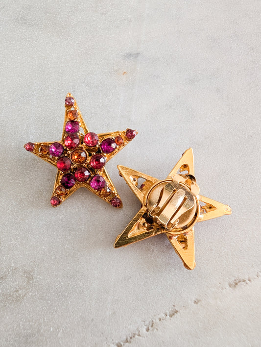 Boucles à clips étoiles