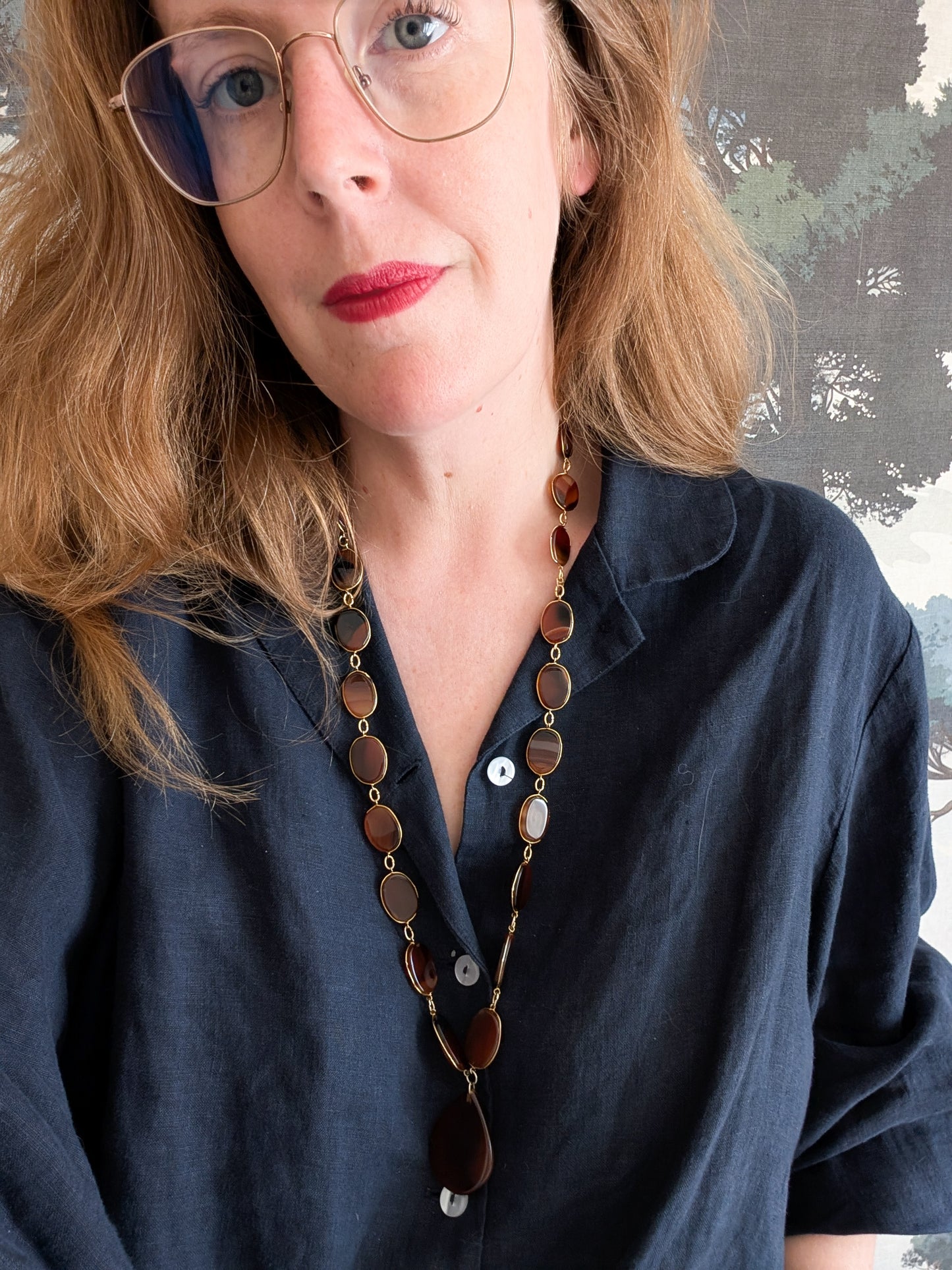 Sautoir en Agates 1970