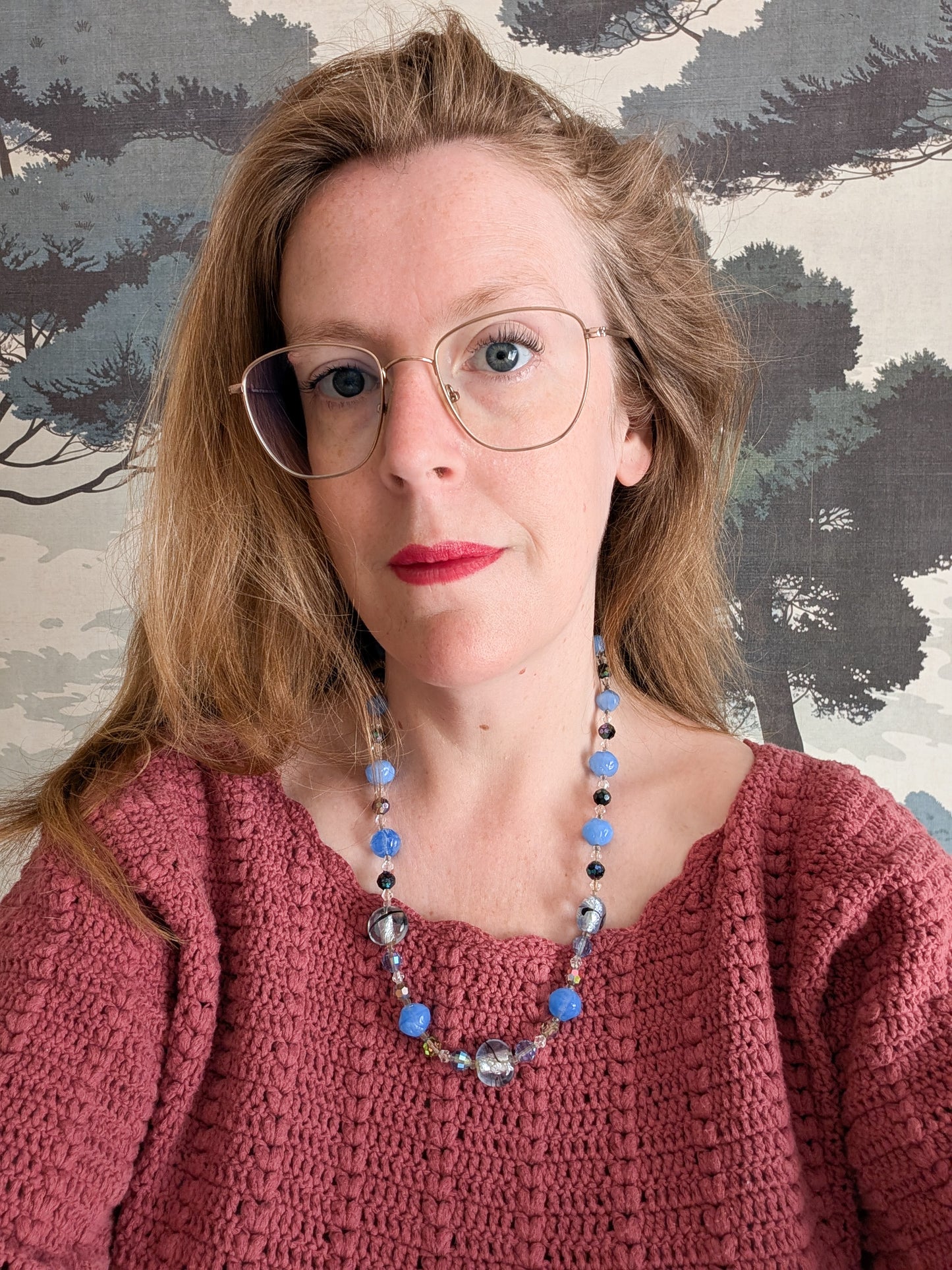 Collier en verre 60's
