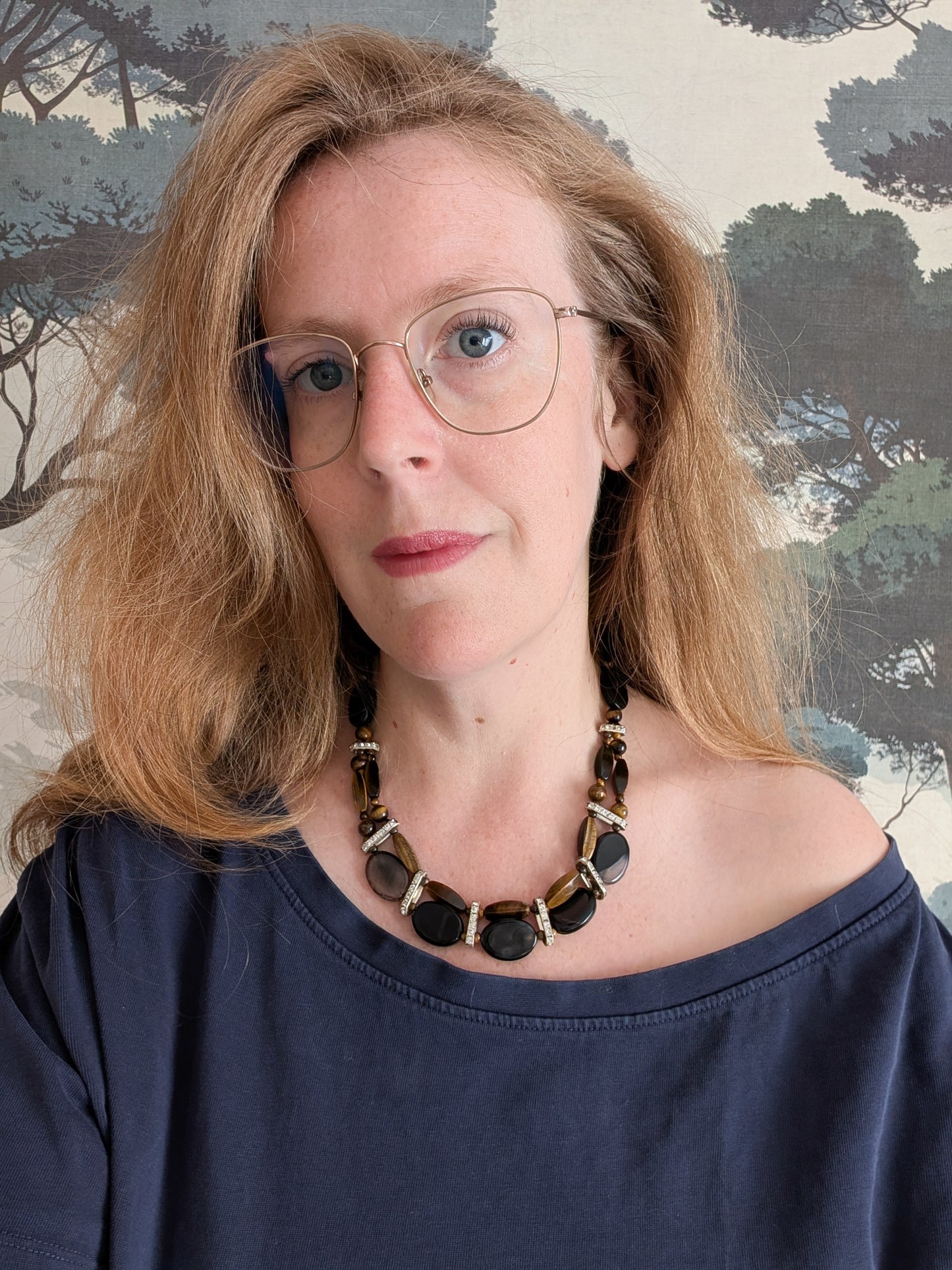 Collier Agates et oeil de tigre