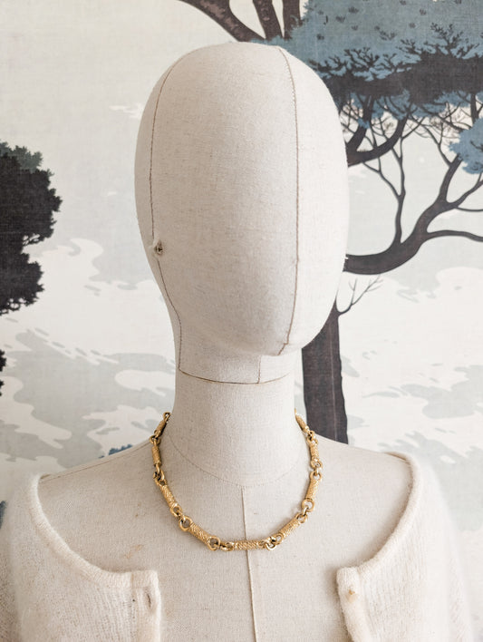 Collier maille bobine