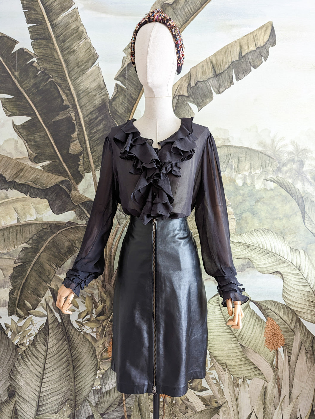 Jupe en cuir taille 40/42