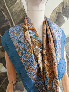 Foulard mosaïque en soie