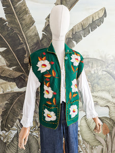 Gilet brodé main T34 à 40