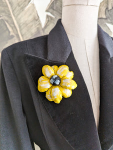 Broche fleur 50's