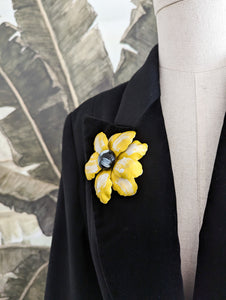 Broche fleur 50's