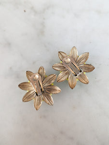 Boucles fleurs 60's