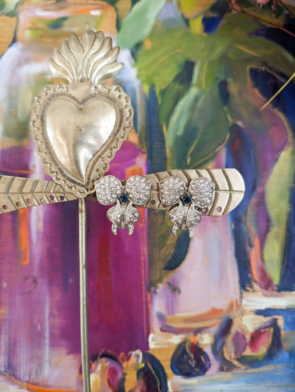 Boucles à clips orchidées