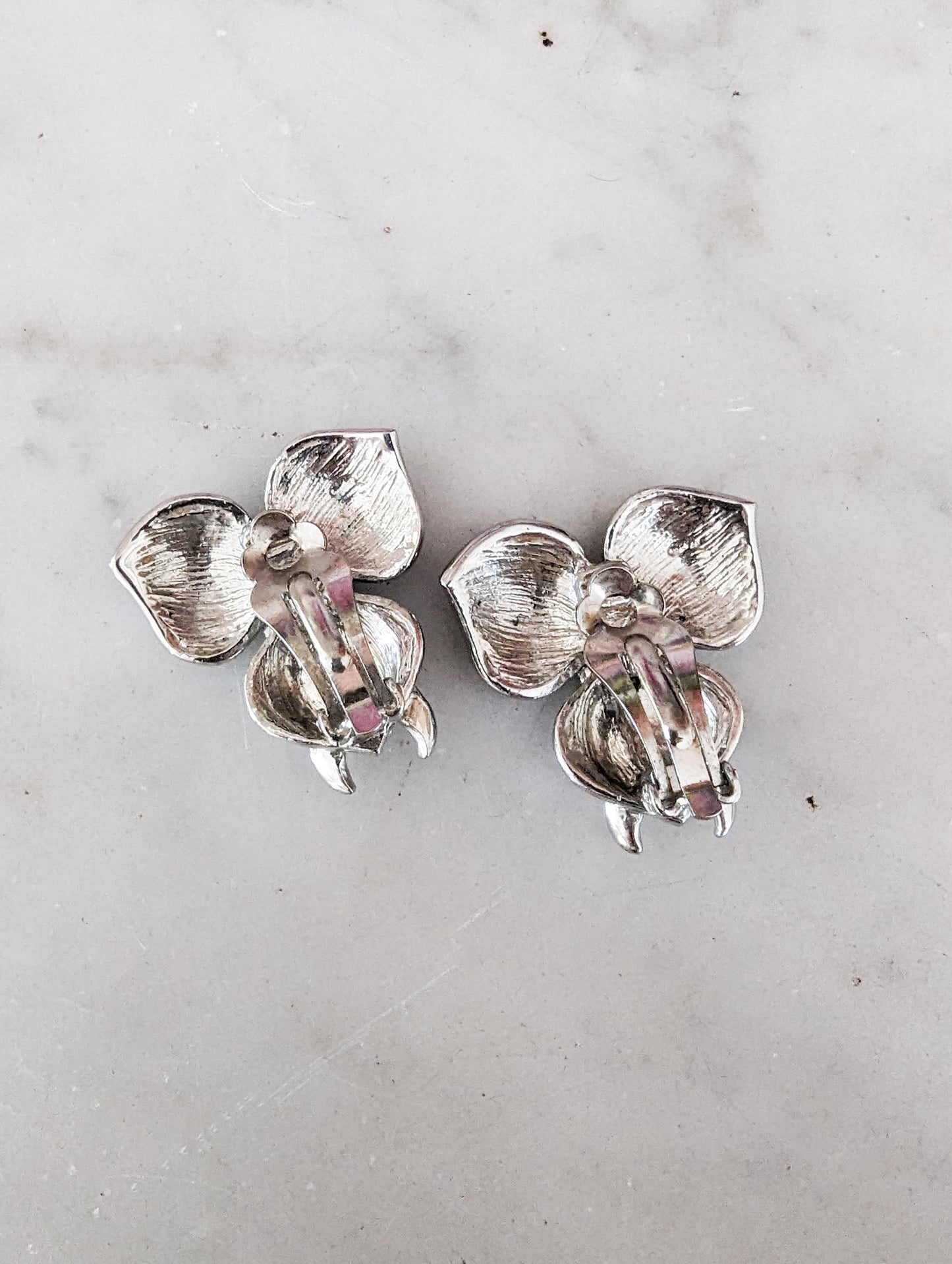 Boucles à clips orchidées