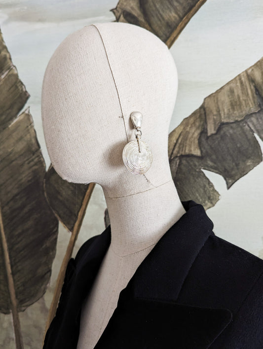 Boucles à clips argentées Ubu