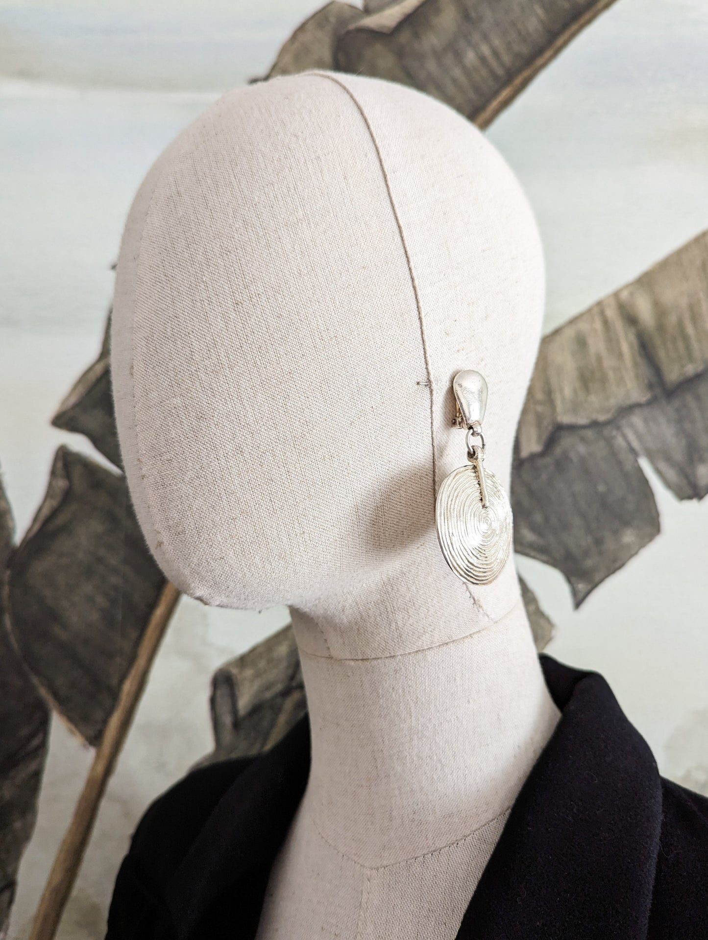 Boucles à clips argentées Ubu