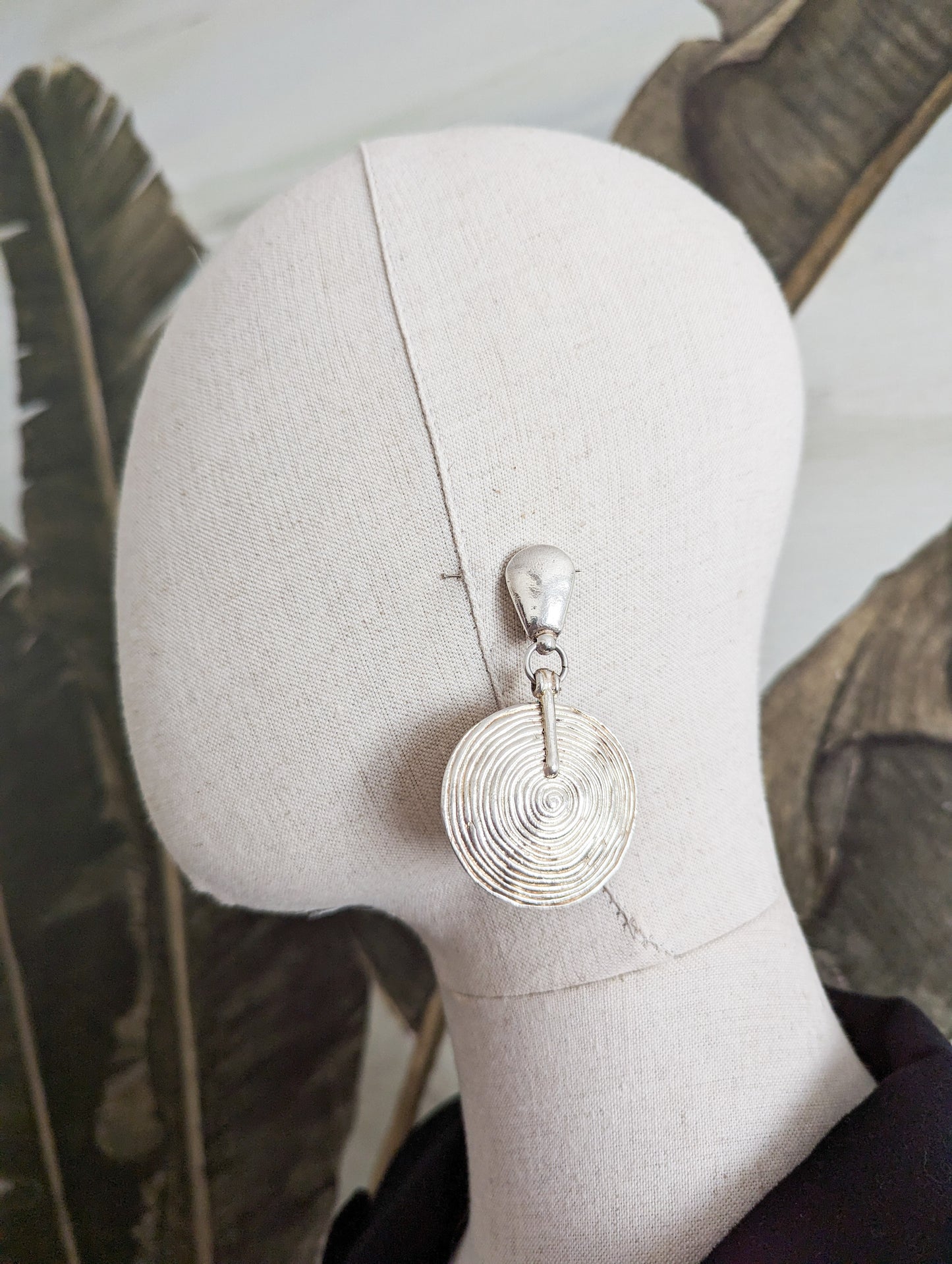 Boucles à clips argentées Ubu