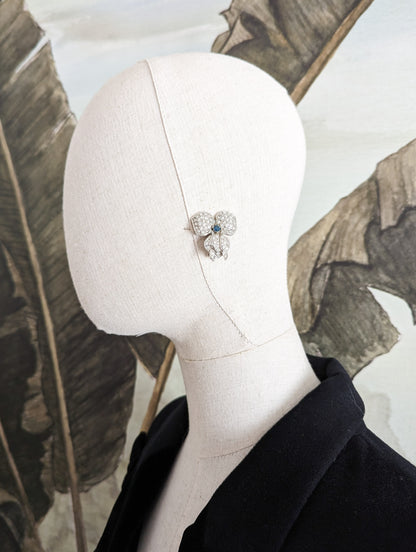 Boucles à clips orchidées