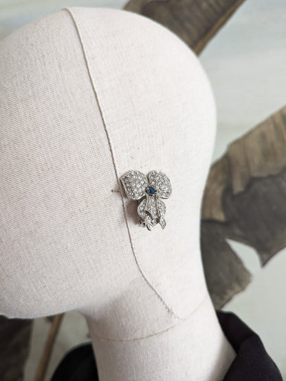 Boucles à clips orchidées