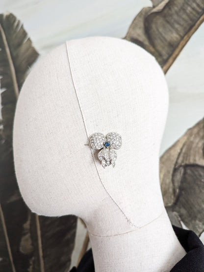 Boucles à clips orchidées