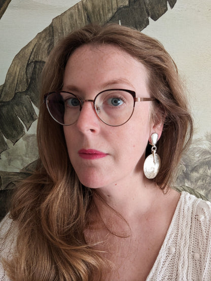 Boucles à clips argentées Ubu