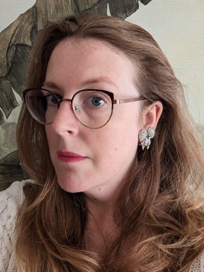 Boucles à clips orchidées