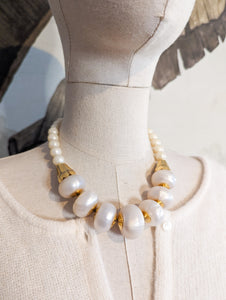 Grand collier perles