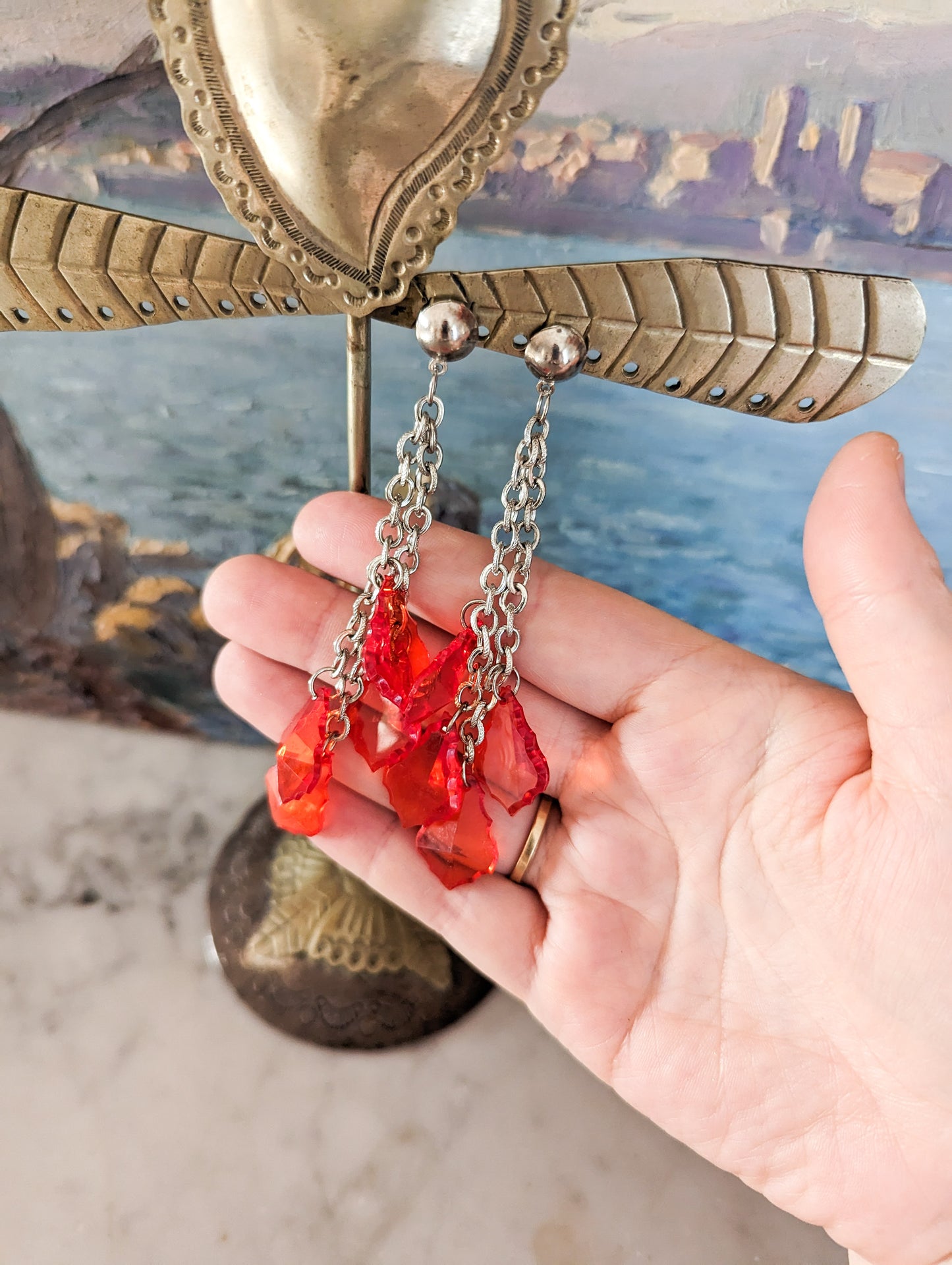 Boucles à tiges pampilles