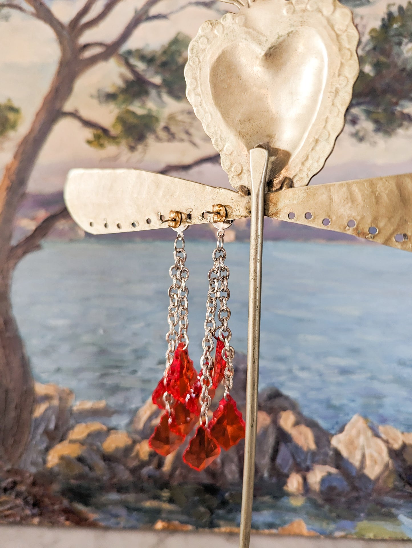 Boucles à tiges pampilles