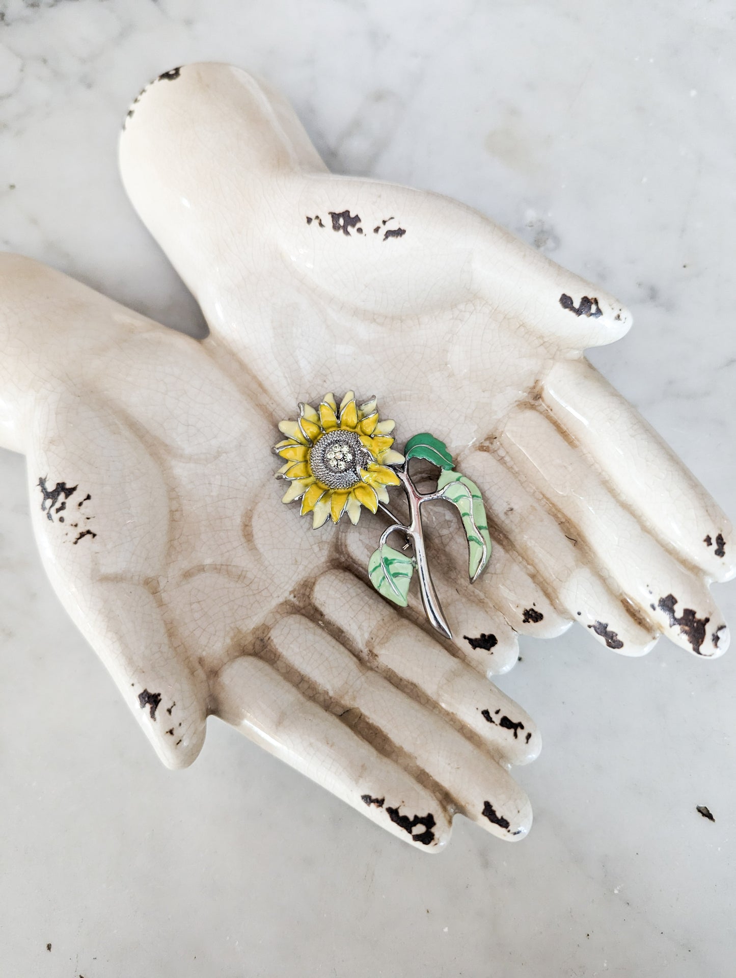 Grande Broche tournesol