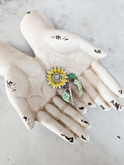 Grande Broche tournesol