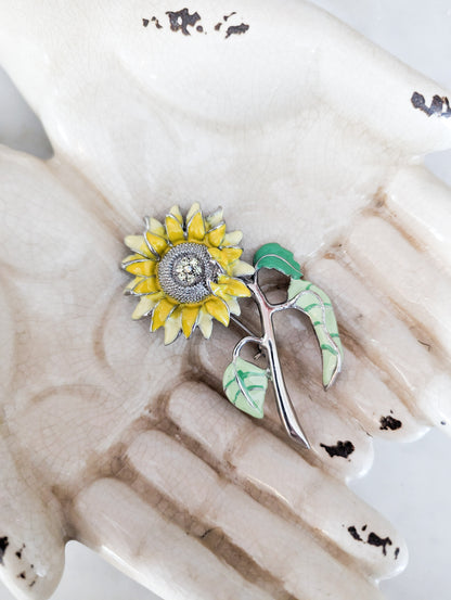 Grande Broche tournesol