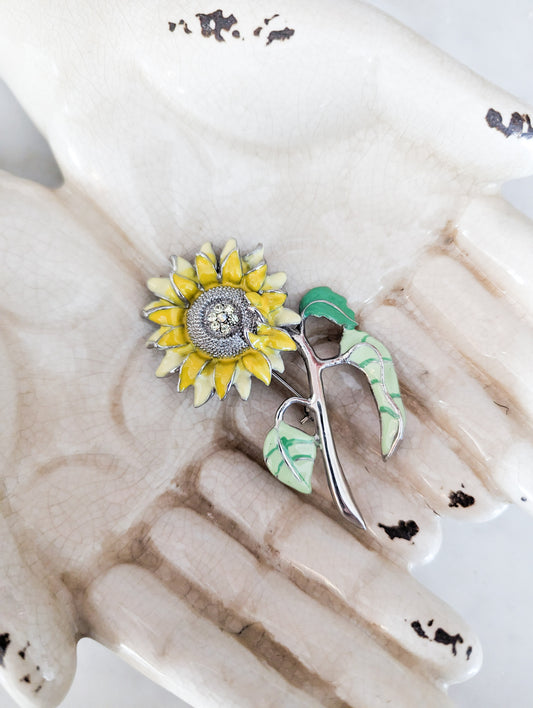 Grande Broche tournesol