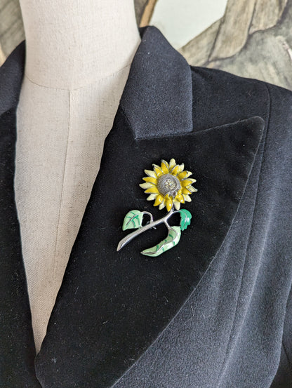 Grande Broche tournesol