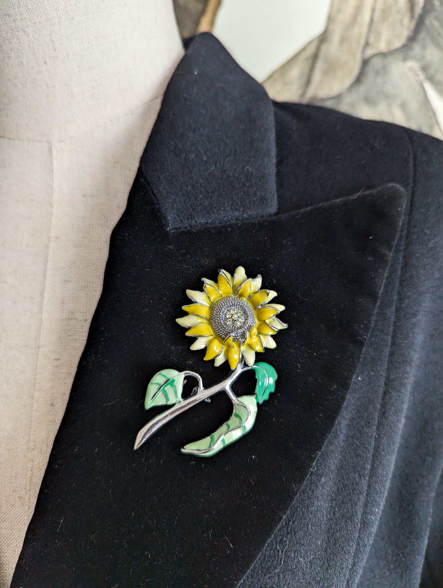 Grande Broche tournesol