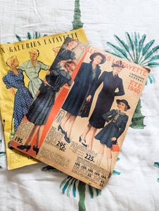 Lot de catalogues Galeries Lafayette 1940 et 1950