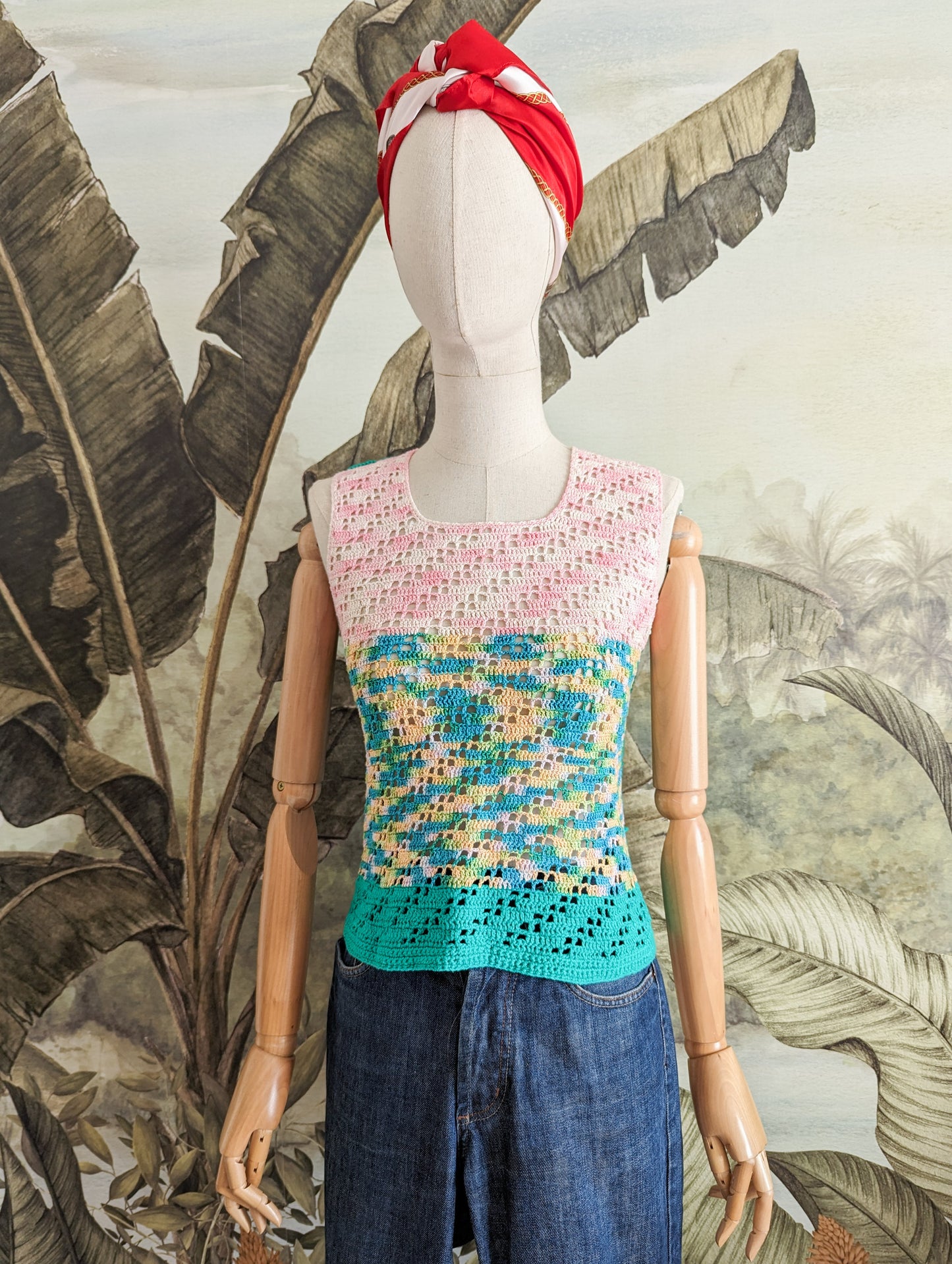 Top en crochet taille 34 à 38