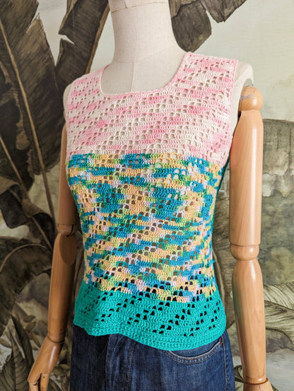 Top en crochet taille 34 à 38