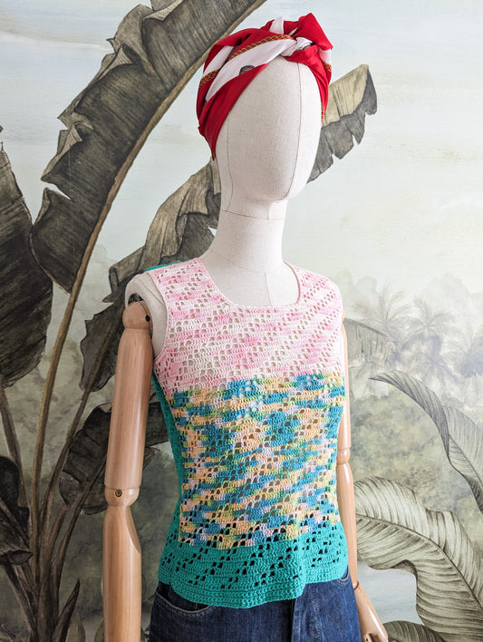 Top en crochet taille 34 à 38