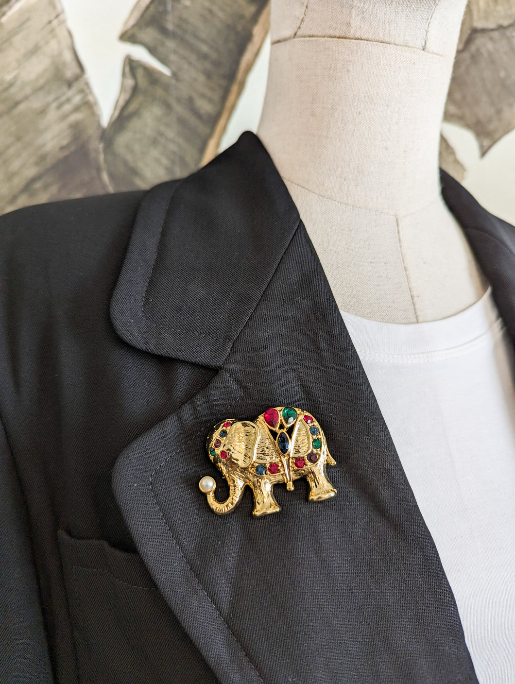 Broche éléphant