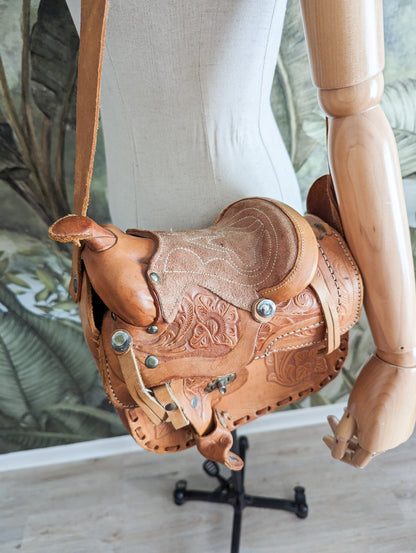 Sac en cuir selle
