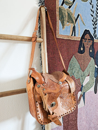 Sac en cuir selle