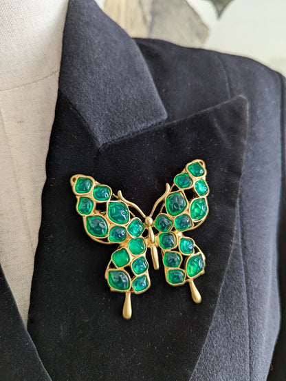 Grande broche papillon