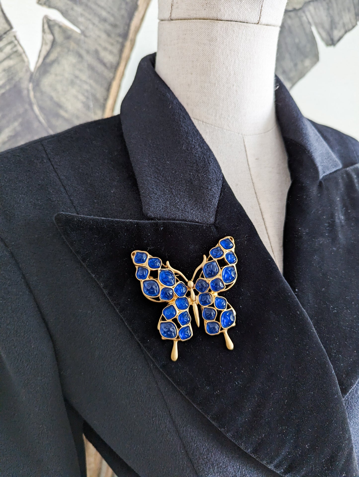 Grande broche papillon