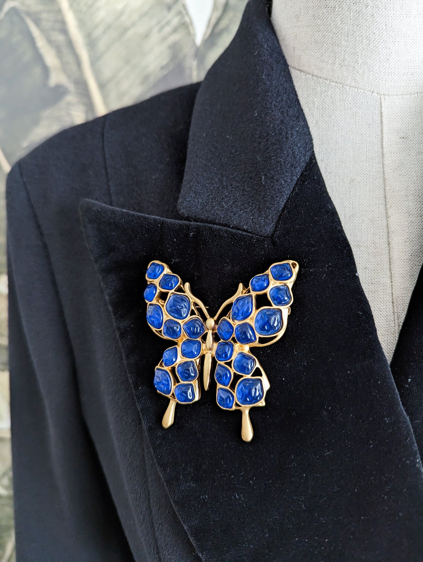 Grande broche papillon