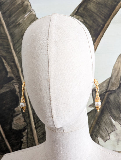 Boucles perles à tiges